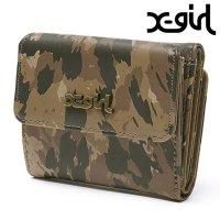 X-girl/エックスガール X－girl MILLS LOGO FAUX LEATHER MINI WALLET PURPLE [105253054012]/508406339