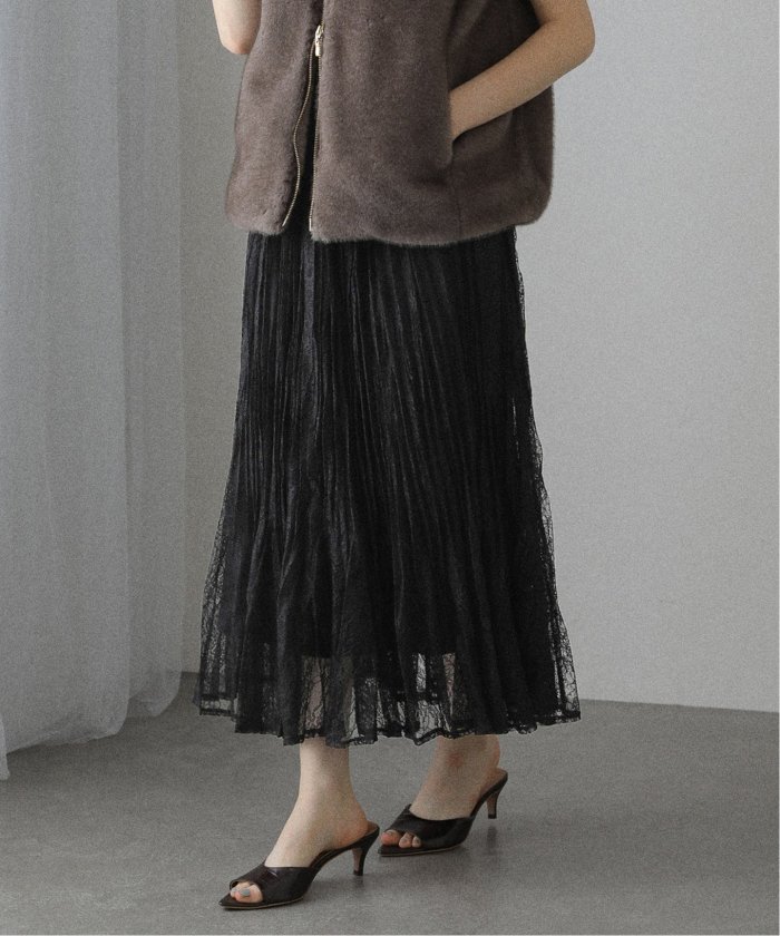 【新品未使用】TIARA レースプリーツ ロングスカート レースプリーツロングスカート | ALL ITEM | OBLI