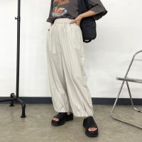 CRB/シーアールビー CRB 裾ギャザーナイロン風パンツ/508406599