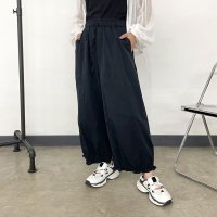 CRB/シーアールビー CRB 裾フリルナイロン風パンツ/508406601