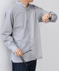 SHIPS any MEN/SHIPS any:〈洗濯機可能〉LIM BLESS ソリッド / ストライプ バンドカラー シャツ 25AW◆/508406609