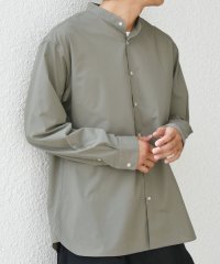 SHIPS any MEN/SHIPS any:〈洗濯機可能〉LIM BLESS ソリッド / ストライプ バンドカラー シャツ 25AW◆/508406609