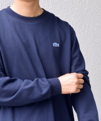 SHIPS any MEN/【SHIPS any別注】LACOSTE: ワンポイント ピケ クルーネック Tシャツ 25AW (ロンT)◆/508406610