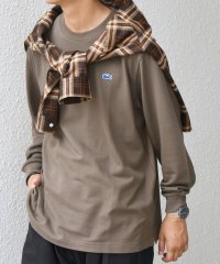 SHIPS any MEN/【SHIPS any別注】LACOSTE: ワンポイント ピケ クルーネック Tシャツ 25AW (ロンT)◆/508406610