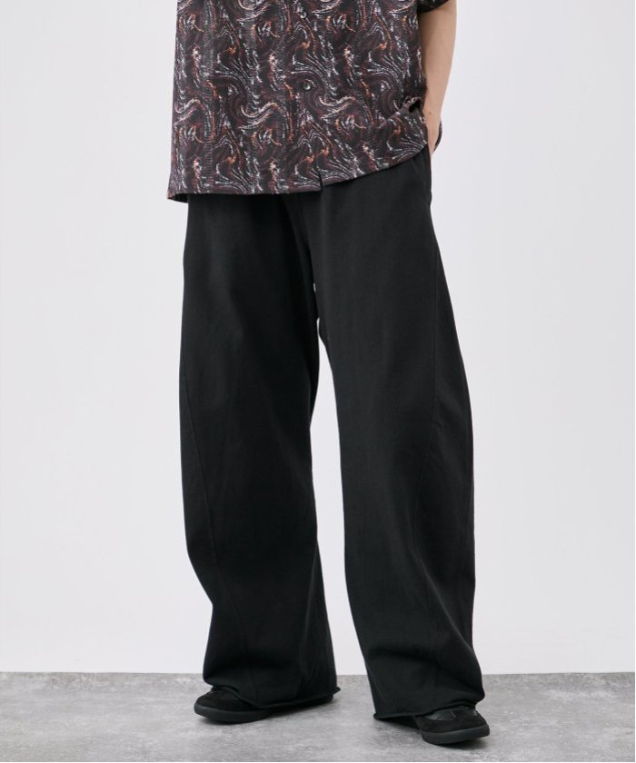 coco様　新品未使用　タグ付き　ヴィンテージピンタックバギースウェットパンツ セール】Vintage like pintuck buggy sweat pants