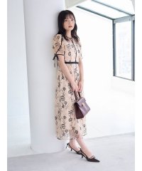 LILY BROWN/ラインフラワーエンブロイダリードレス/508407000