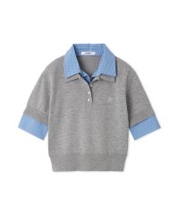 SNIDEL/シャツドッキングニットポロ/508407014