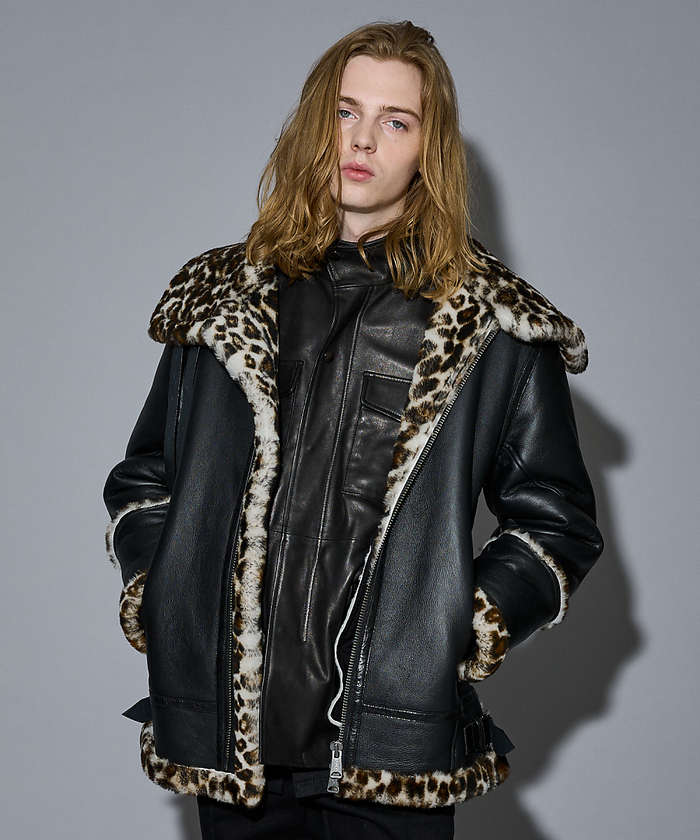 【EDITION／エディション】 リアルムートンライダース 25A/W】B－3 ムートン ライダース【予約】(508407040