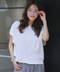 ELFRANK/エルフランク ELFRANK 綿混フレンチスリーブイレギュラーヘムシンプルカットソー【洗える】/508407181