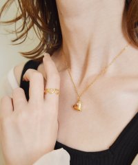 styiro/スタイロ styiro 水に強く変色しにくい 金属アレルギー対応 ハートストーンステンレスネックレス/508407328