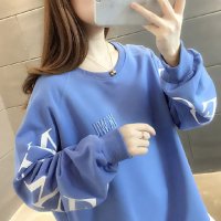 Carpe diem/カルペディエム Carpe diem ロゴプリント トレーナー スウェット 袖裏プリント プルオーバー 大人カジュアル ラグランスリーブ トレーナー 春秋新作 /508407481