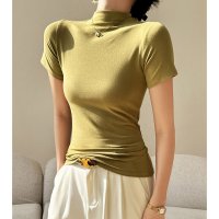 Carpe diem/カルペディエム Carpe diem ゆるトップス ニット レディース プルオーバー 半袖 tシャツ 夏t Uネック フレンチスリーブ きれいめ サマーニット /508407517