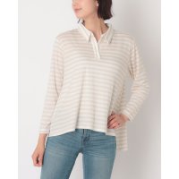 COTTON BLUE/コットンブルー COTTON BLUE ボーダー柄スキッパープルオーバー/508407647