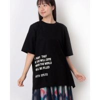 AL･DI･LA/アルディラ AL・DI・LA 【洗える】英字ビックロゴ×スマイルTシャツ/508407681