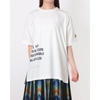 AL･DI･LA/アルディラ AL・DI・LA 【洗える】英字ビックロゴ×スマイルTシャツ/508407681