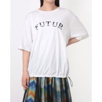 AL･DI･LA/アルディラ AL・DI・LA 【洗える】“FUTUR”ボーダーロゴT【ドローコード付】/508407682