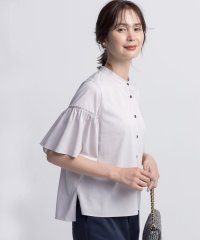 KUMIKYOKU（LARGE SIZE）/【接触冷感】ギャザースリーブクリア カットソー/508407867