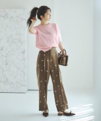 N Natural Beauty Basic/エンブロイダリーフラワーパンツ/508389329