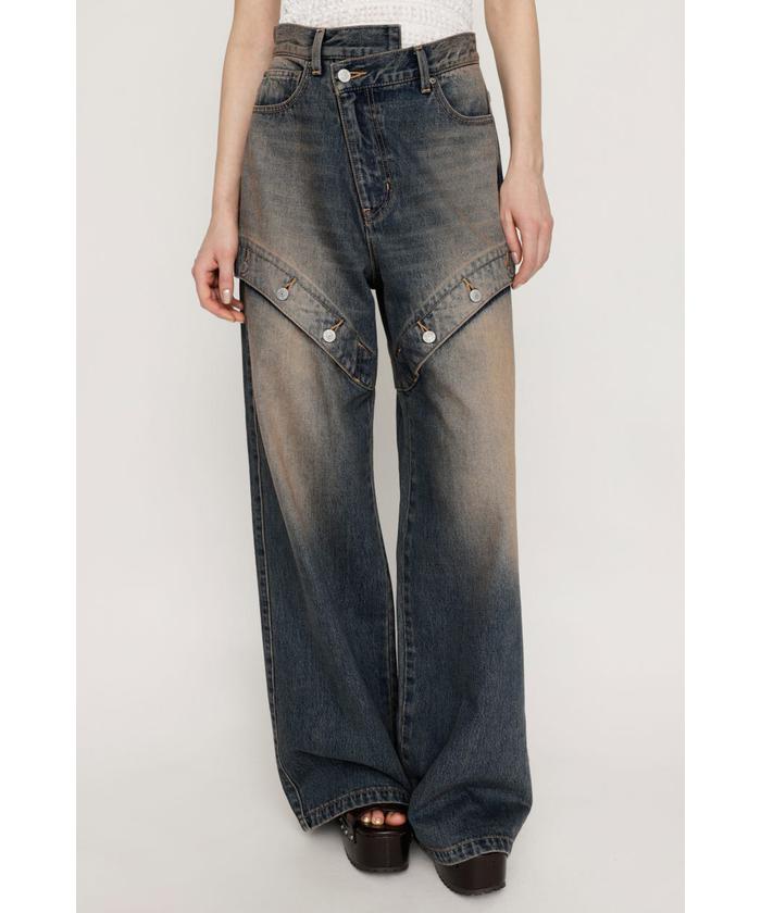 送料関税込★ISABEL MARANT★Inaya ハイライズワイドジーンズ SOMETHING サムシング LISA リサ セミワイド デニムパンツ