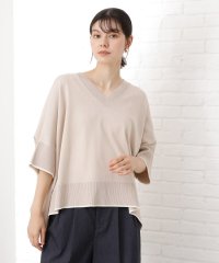 THE SHOP TK(Women)/ザ ショップ ティーケー (ウィメン) THE SHOP TK(Women) Vネックドルマンニット【毛玉になりにくい／洗濯機OK】/508406933