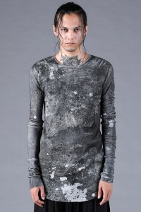 D.HYGEN/ディーハイゲン D.HYGEN Inkjet Print Modal x Cotton Rib Sleeve T－Shirt/508408531