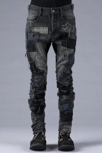 D.HYGEN/ディーハイゲン D.HYGEN Crust Damage Repair Pants Jacquard Twisted Curve Pants/508408541