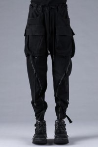 D.HYGEN/ディーハイゲン D.HYGEN Stretch Denim Zip Adjustable Cargo Cropped Pants/508408542