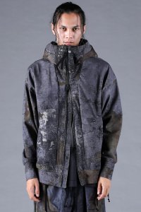 D.HYGEN/ディーハイゲン D.HYGEN Inkjet Print Dry Jersey Oversize Hooded Jacket/508408549