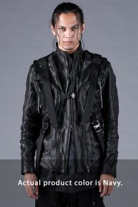 D.HYGEN/ディーハイゲン D.HYGEN Hose Leather Vest Attached Jacket/508408561