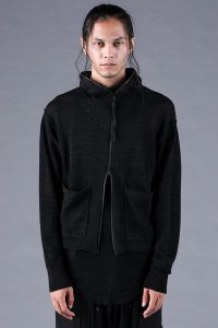 D.HYGEN/ディーハイゲン D.HYGEN 7G Paper Yarn Knit Hooded Jacket/508408574