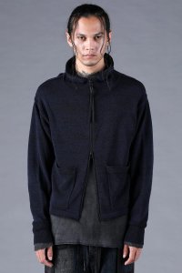 D.HYGEN/ディーハイゲン D.HYGEN 7G Paper Yarn Knit Hooded Jacket/508408574