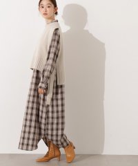 N Natural Beauty Basic/ニットベストセットチェックワンピース/508408612