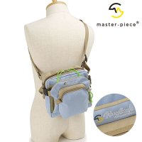 master piece/マスターピース master－piece 4L HugSack SQUARE SHOULDER BAG SAX [03232]/508409374