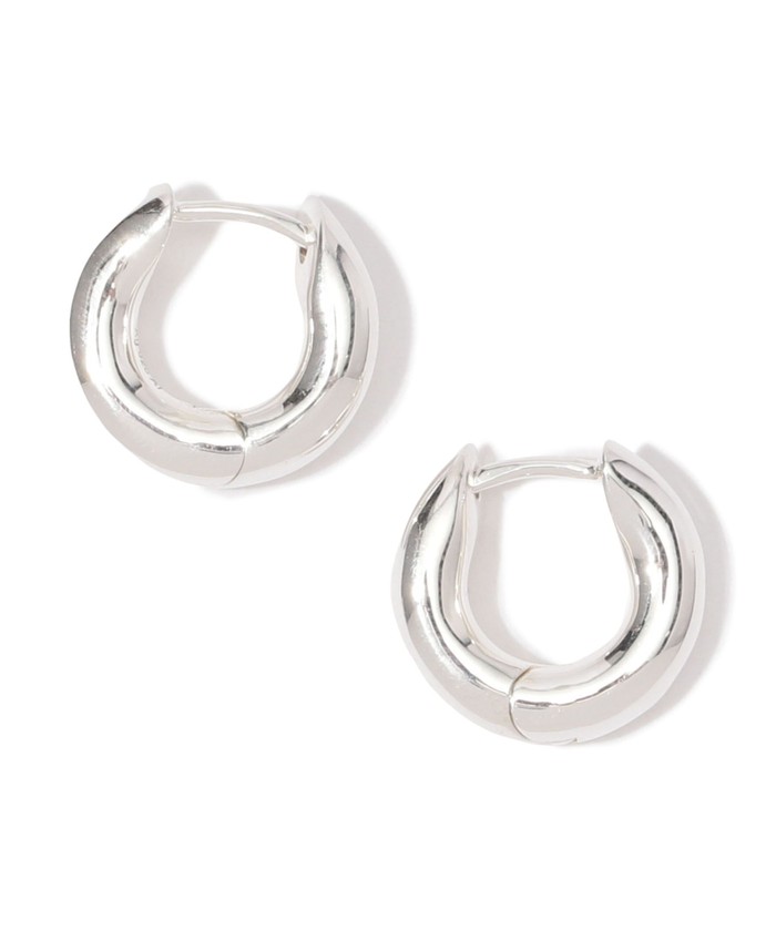 Annika Inez Wide Oblique Hoops S ピアス(508412247