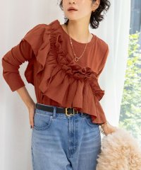 Rie Miller/3WAYリブフリルロンT/508345409