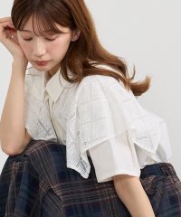 NICOLE CLUB/ハンカチヘムケープブラウス/508368679