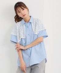NICOLE CLUB/ハンカチヘムケープブラウス/508368679