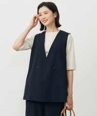 J.PRESS LADIES（LARGE SIZE）/【洗える・吸水速乾・接触冷感・セットアップ対応】Light ジョーゼット ジレ/508413056