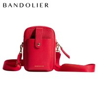 BANDOLIER/バンドリヤー BANDOLIER ショルダーバッグ スマホショルダー 斜めがけ 大人 軽量 本革 ディロン トゥルー レッド バッグ レディース DILLON /508413162