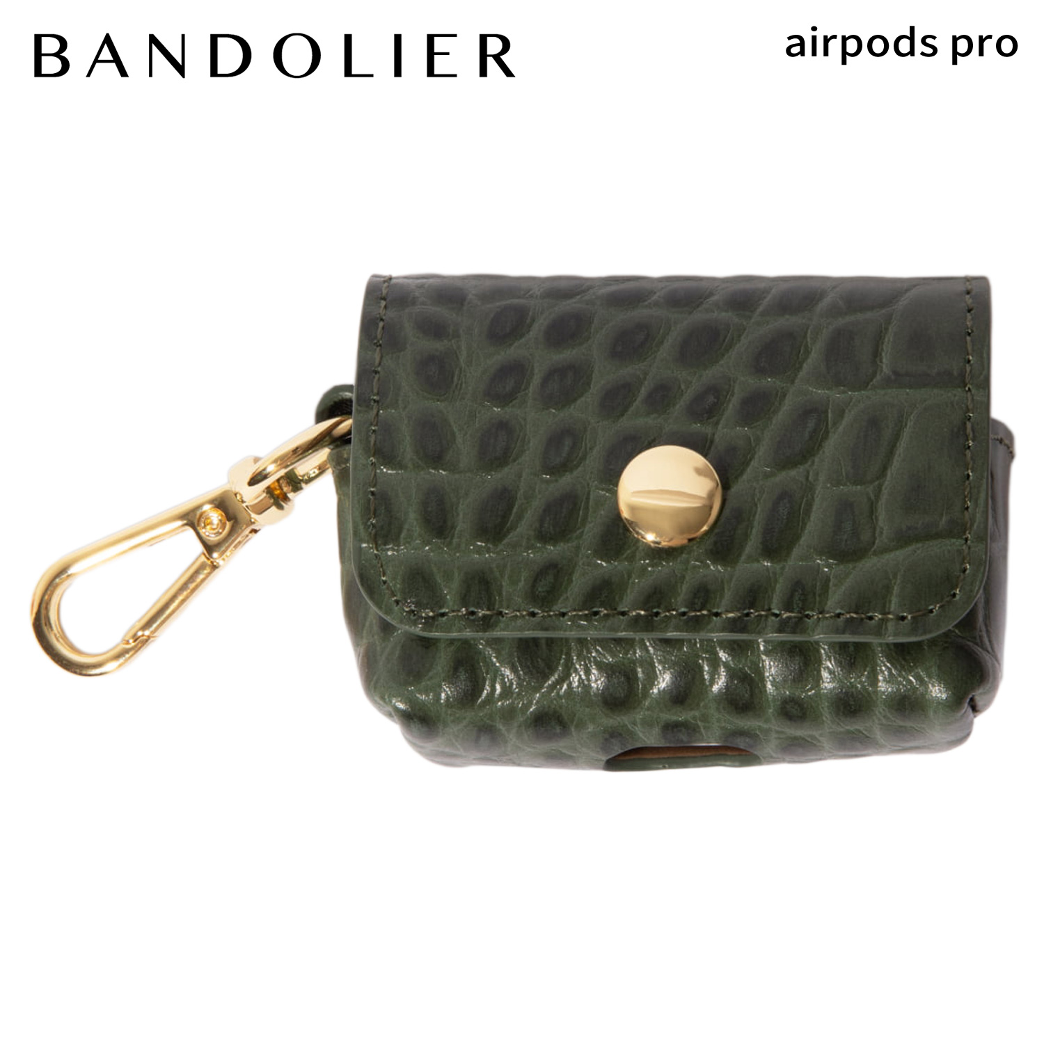 【BANDOLIER】AVERY Air Pods クリップオンポーチ Avery AirPods Clip-On Pouch - Ivory/Gold – Bandolier