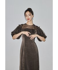 niana/ニアナ niana ヴィンテージサテンパフスリーブドレス 結婚式 成人式 二次会 同窓会 入学式 卒業式 パーティードレス オケージョンドレス お呼ばれワンピー/508413325