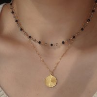 Noelmarket/ノエルマーケット Noelmarket ビーズネックレス 金属アレルギー対応 18kコーティング ゴールド ステンレス おしゃれなサマーネックレス/508413416
