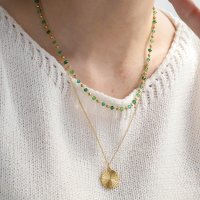 Noelmarket/ノエルマーケット Noelmarket ビーズネックレス 金属アレルギー対応 18kコーティング ゴールド ステンレス おしゃれなサマーネックレス/508413416