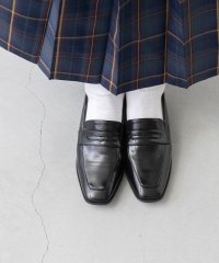 ウェレッグ welleg 極やわ 晴雨兼用 スクエアトゥ ヒールローファー