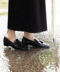 welleg/ウェレッグ welleg 極やわ 晴雨兼用 スクエアトゥ ヒールローファー/508413453