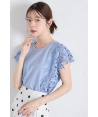 tocco closet/トッコクローゼット tocco closet 接触冷感♪リボン×フラワーレース装飾カットソープルオーバー/508413550