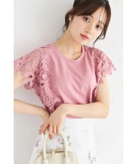 tocco closet/トッコクローゼット tocco closet 接触冷感♪リボン×フラワーレース装飾カットソープルオーバー/508413550