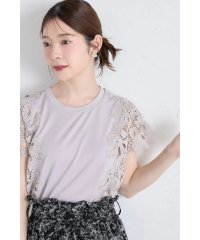 tocco closet/トッコクローゼット tocco closet 接触冷感♪リボン×フラワーレース装飾カットソープルオーバー/508413550