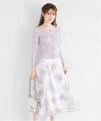 tocco closet/トッコクローゼット tocco closet バックレースアップ水彩フラワーレイヤードプリントフレアスカート/508413552