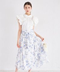 tocco closet/トッコクローゼット tocco closet 3WAYウエストリボン付きフラワープリントフレアスカート/508413554